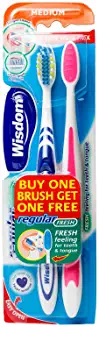 WISDOM REGULAR FRESH MEDIUM TWIN PACK