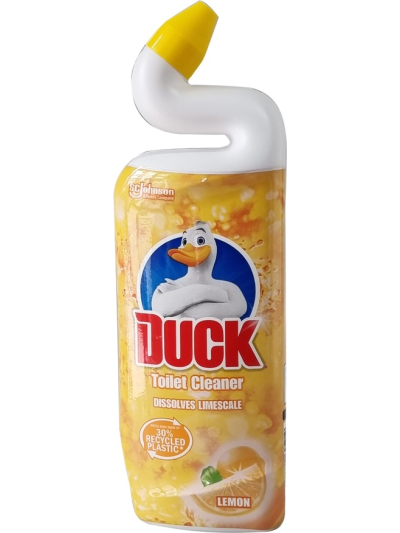 DUCK TOILET CLEANER DISSOLVES LIMESCALE, LEMON 750ML