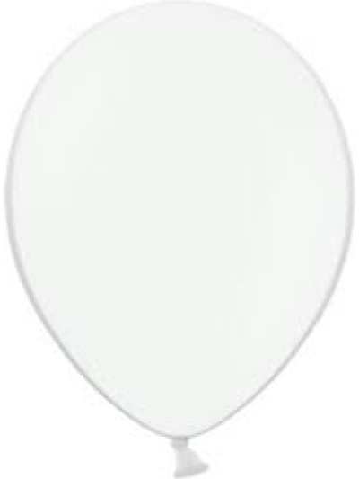 BELBAL 12" PASTEL WHITE BALLOONS 100'S