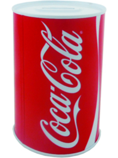 MONEY TIN (COCA COLA ) 145MM X 100MM (ASSORTED) DESIGN SEND RANDOMLY