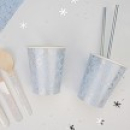 NEVITI IRIDESCENT SNOWFLAKE CUP PK8