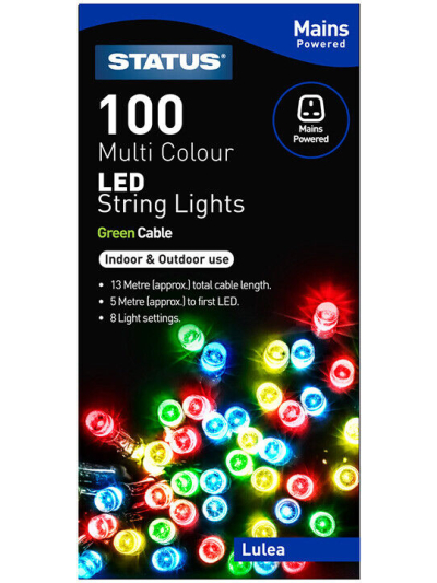 STATUS 100 MULTI COLOUR LED STRING LIGHT