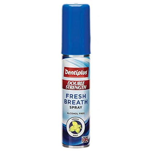 DENTIPLUS DOUBLE STRENGTH FRESH BREATH SPRAY , FRESH MINT(ALCOHOL FREE)