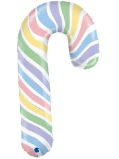 GRABO 41" MACARON CANDY CANE SHAPE FOIL BALLOON