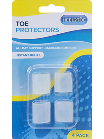 HEEL 2 TOE : TOE PROTECTORS PACK OF 4