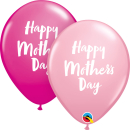 QUALATEX 11" ROUND PINK & WILDBERRY MOTHER'S DAY SCRIPTED BALLOONS PACK OF 25