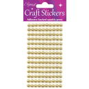CRAFT STICKERS 4MM X 240 PEARLS GOLD