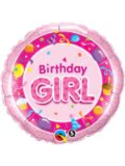 QUALATEX 18" HAPPY BIRTHDAY PINK FOIL BALLOON