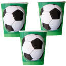 UNIQUE 3D SOCCER BALL 9OZ CUPS PK8