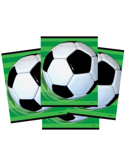 UNIQUE 3D SOCCER LOOT BAGS PK8