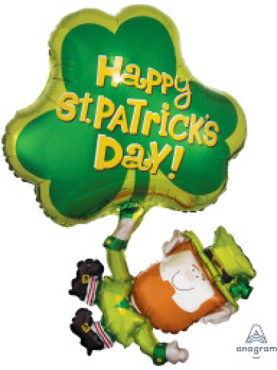 ANAGRAM 33"X28.5" ST PATRICKS DAY SUPERSHAPE FOIL BALLOON
