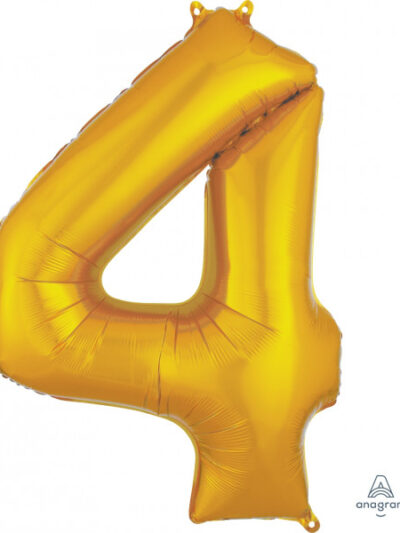 GOLD NUMBER 4 SHAPE
