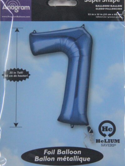 BLUE NUMBER 7 SHAPE