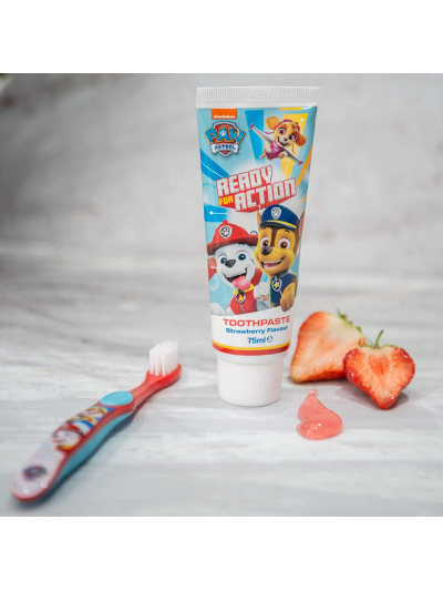 PAW PATROL READY FOR ACTION TOOTHPAST STRAWBERRY FLAVOUR FOR 3+, 75ML