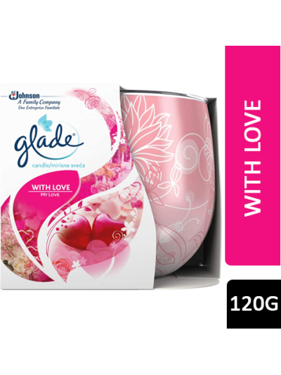 GLADE CANDLE WITH LOVE 120G