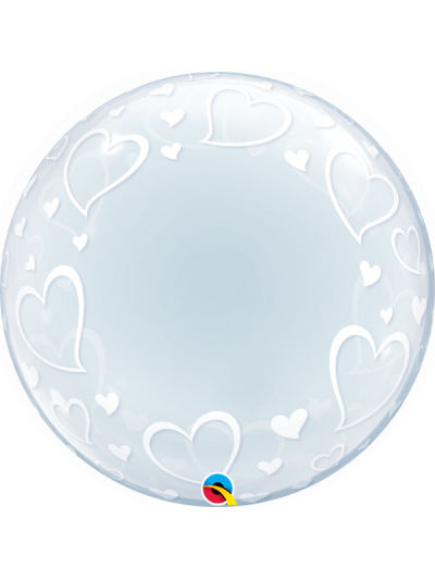 STYLISH HEARTS 24" DECO BUBBLE