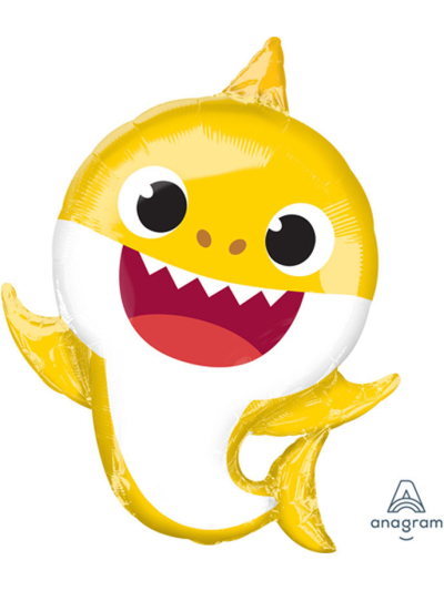 ANAGRAM 26" PING-FONG BABY SHARK SUPERSHAPE FOIL BALLOON