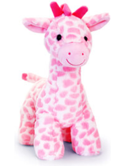 KEEL TOYS  30CM SNUGGLE GIRAFFE WITH SOUND -PINK