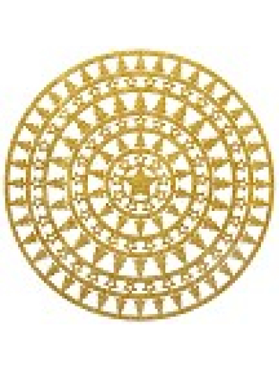 NEVITI FELT PLACEMATS DAZZLING CHRITSMAS GOLD , PACK OF 4