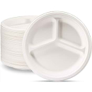 SPLENDORE 10IN WHITE 3 COMP PLATES PK50