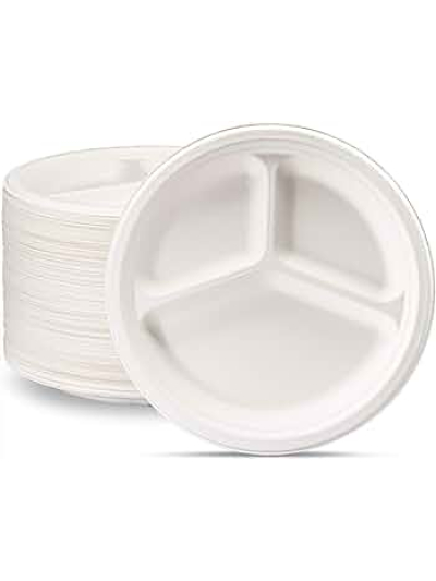 SPLENDORE 10IN WHITE 3 COMP PLATES PK50