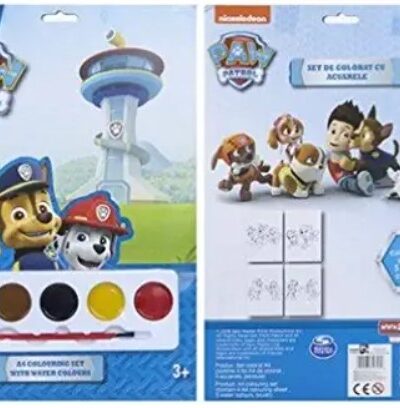 A4 PAINT COLOURING SET PAW PATROL
