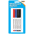 SLIM WHITEBOARD MARKERS BLISTER PACK 4