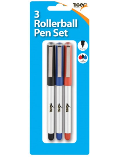 ROLLER BALL PEN SET ASST PK 3