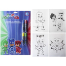 A4 MARKER COLOURING SET PJ MASKS