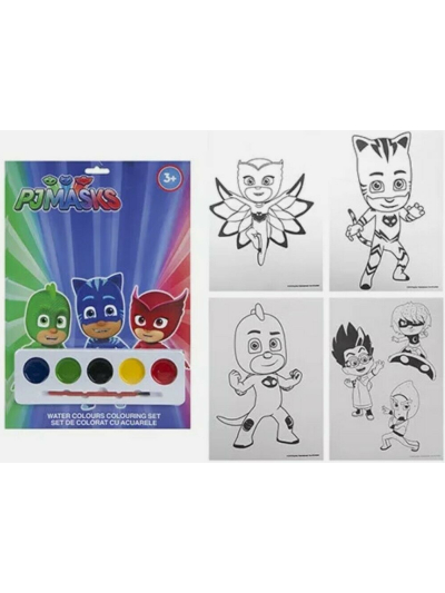 A4 PAINT COLOURING SET PJ MASKS
