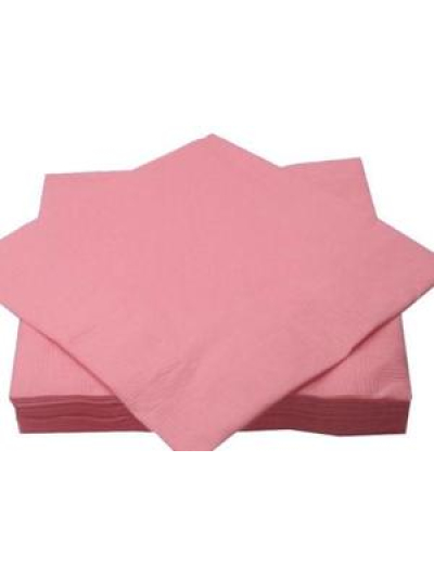 PALOMA 1 PLY NAPKINS PINK PK100 30CMX30CM