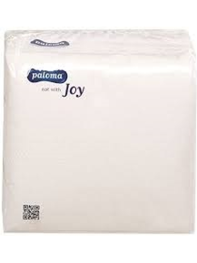 1 PLY WHITE NAPKINS PK100 30CMX30CM