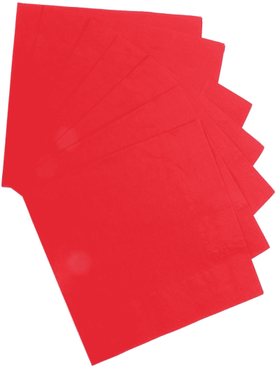 UNIQUE RUBY RED LUNCH NAPKINS PK20