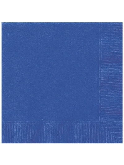 UNIQUE ROYAL BLUE LUNCH NAPKINS PK20
