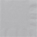UNIQUE SILVER LUNCH NAPKINS PK20