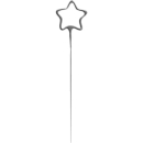 UNIQUE 7" SILVER STAR SPARKLER CANDLE