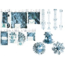SNOW WHITE 2 FOIL GARLANDS ICE BLUE