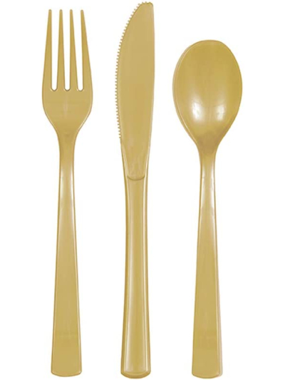 UNIQUE 18 ASST GOLD CUTLERY