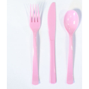 UNIQUE  ASST LOVELY PINK CUTLERY PK18