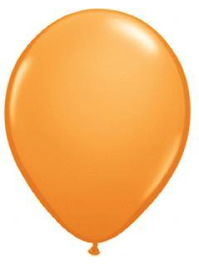QUALATEX 11IN ORANGE (PACK OF 25 ROUND BALLOONS).