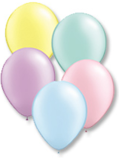 QUALATEX 11IN PASTEL PEARL ASST (PACK OF 25 ROUND BALLOONS)