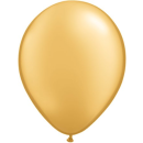 QUALATEX 11IN GOLD  (PACK OF 25 ROUND BALLOONS).