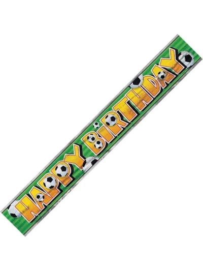 UNIQUE 12FT 3D SOCCER FOIL BANNER