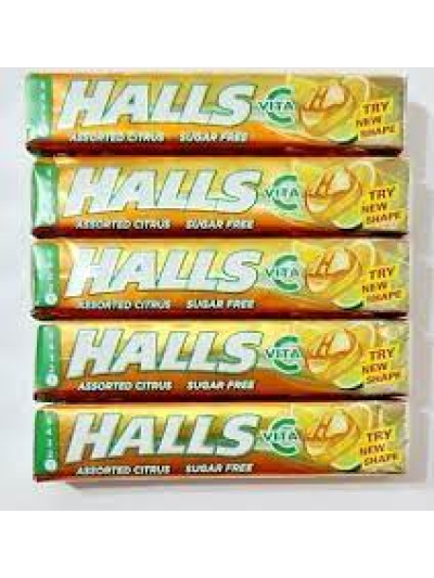 HALLS CUTRUS MIX WITH VIATMIN C SUGAR FREE PK20, 32G/EACH