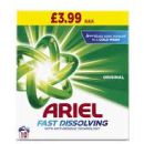 ARIEL ORIGINAL WASHING POWDER 10W  600G PM£3.99
