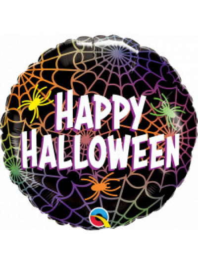 SPIDERS & WEBS HALLOWEEN 18 IN FOIL