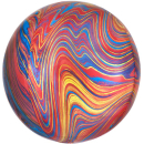 ANAGRAM RED AND PINK MARBLEZ ORBZ 15"X 16"