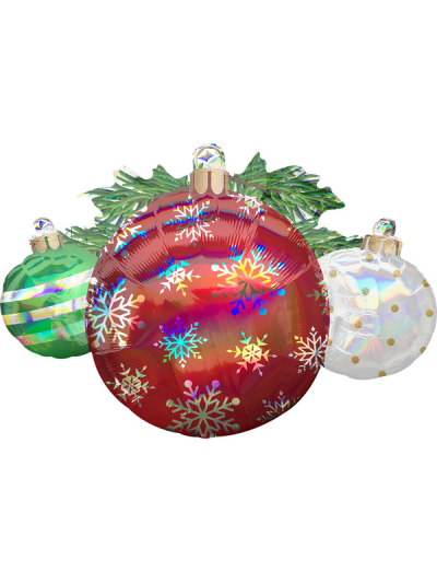 ANAGRAM SUPERSHAPE 35" HOLOGRAPHIC IRID "ORNAMENT" SHAPE FOIL BALLOON