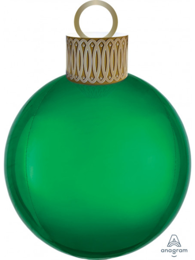 ANAGRAM 15" X 20" GREEN ORBZ ORNAMENT  BALLOON