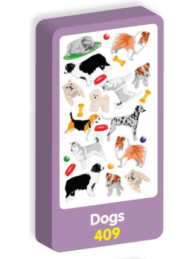 PURPLE PEACH STICKERS DOGS